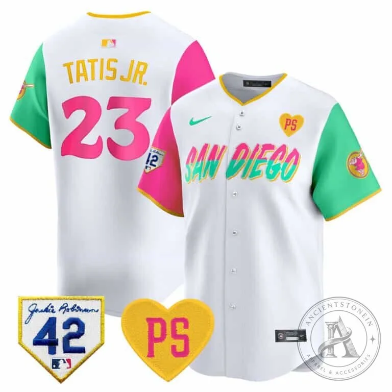 San Diego Padres Fernando Tatis Junior 2024 Jackie Robinson Day Baseball Jersey 84 San Diego Padres Fernando Tatis Junior 2024 Jackie Robinson Day Baseball Jersey